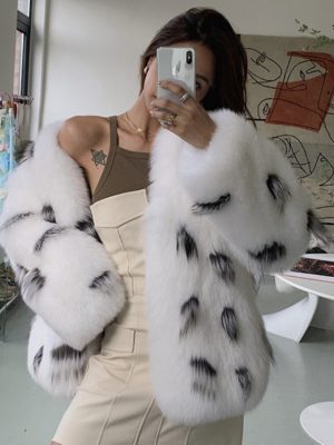 Women’s Slim Fox Fur Coat