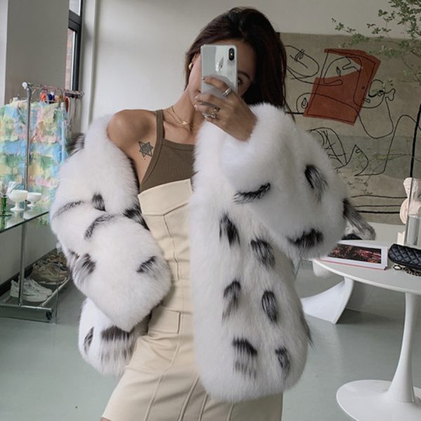 Women's Slim Fox Fur Coat