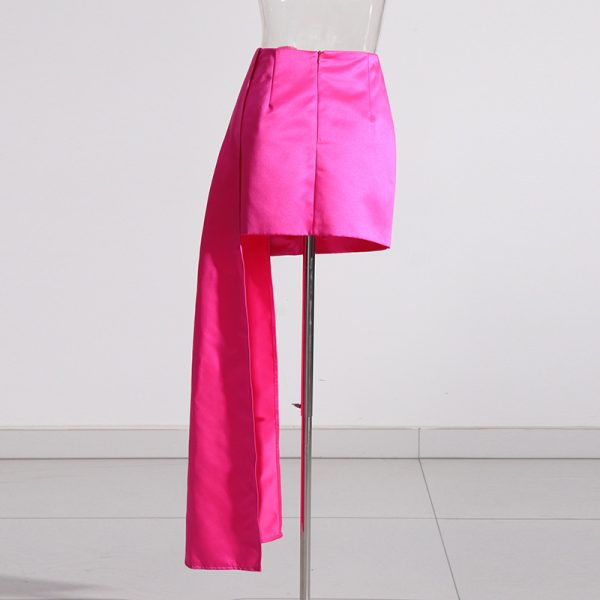 Elegant Pleated Waist-Slimming Skirt - Image 2