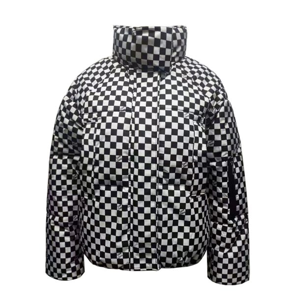 Plaid Bread Coat Cotton Padded Jacket - Image 4