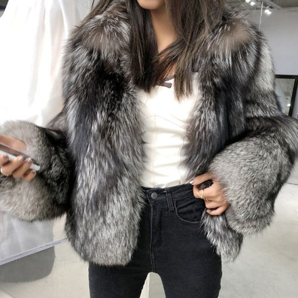 Women's Short Faux Fur Coat