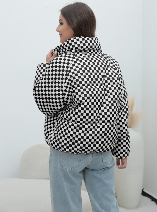 Plaid Bread Coat Cotton Padded Jacket - Image 3