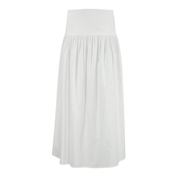 Women's Elegant High Waist Cotton Skirt - Image 4