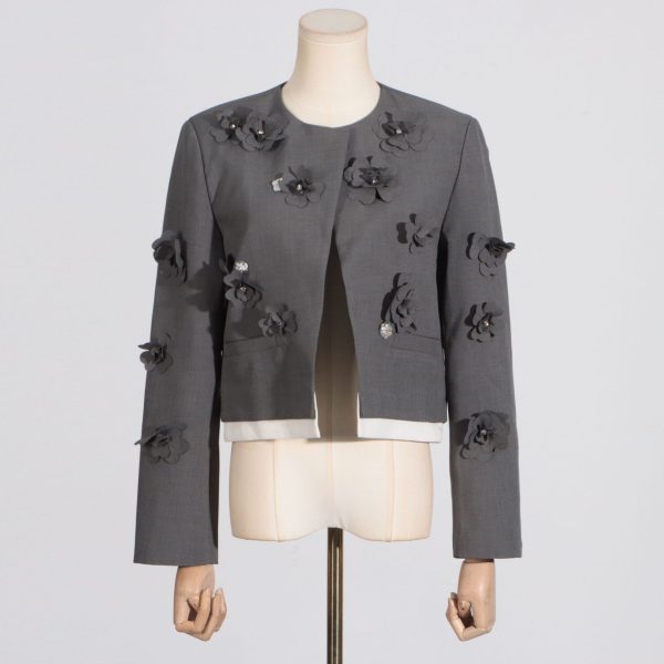 Women's Floral Short Blazer - Image 2