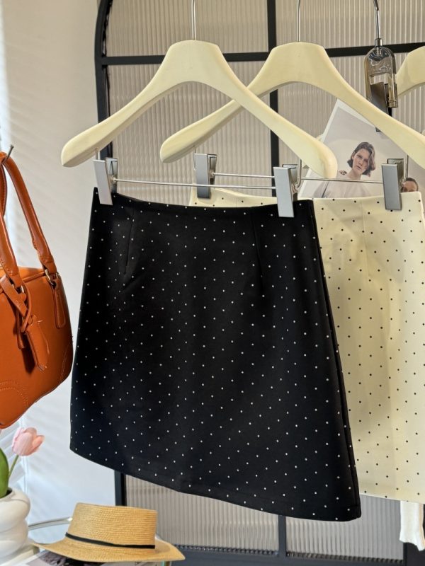 Polka Dot High Waist Skirt - Image 3