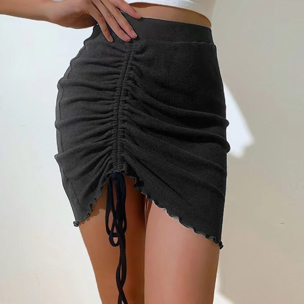 Asymmetric Irregular Sexy Skirt - Image 3