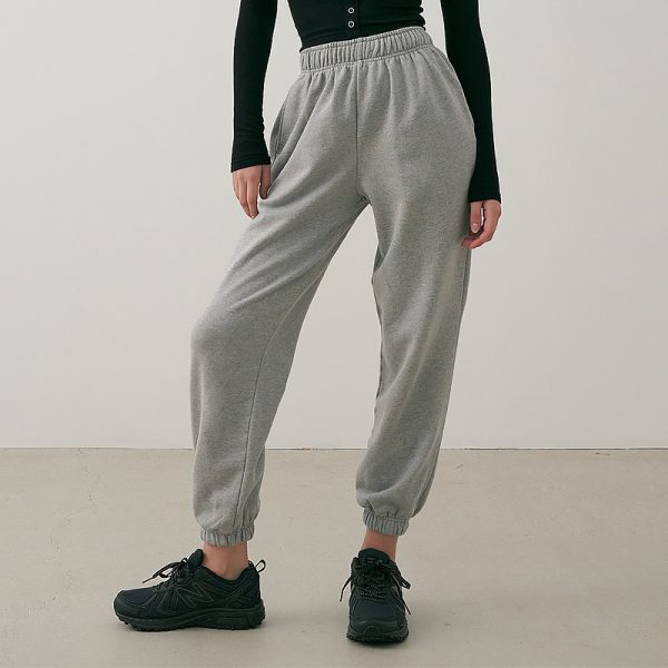 High-Waist Cotton Terry Sweatpants