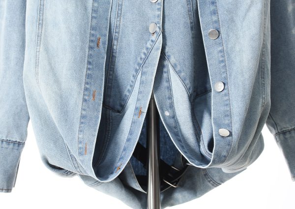 Women's 3-Way Denim Halter Vest - Image 3