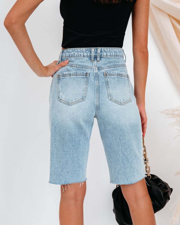 Women's Washed Ripped Straight-Leg Jeans - Image 3