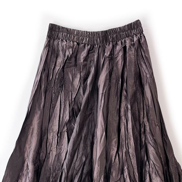 Retro Pleated Swing Skirt - Image 2