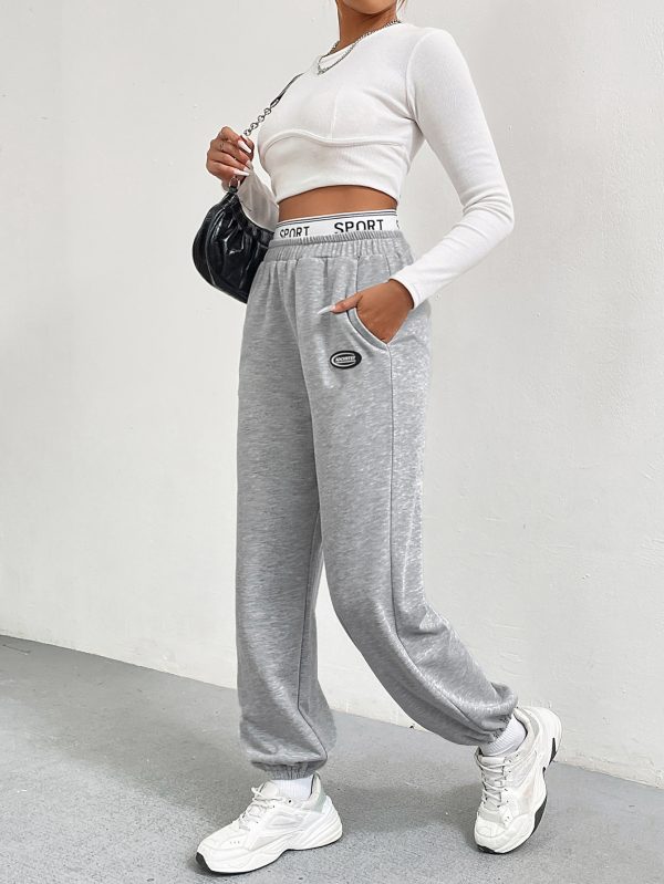 Women's Gray Wide Leg Dance Pants - Image 4