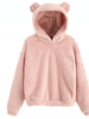 Fluffy Rabbit Ear Hoodie