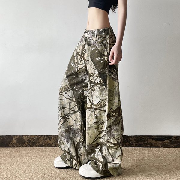 Low-Waist Camo Straight-Leg Jeans - Image 2