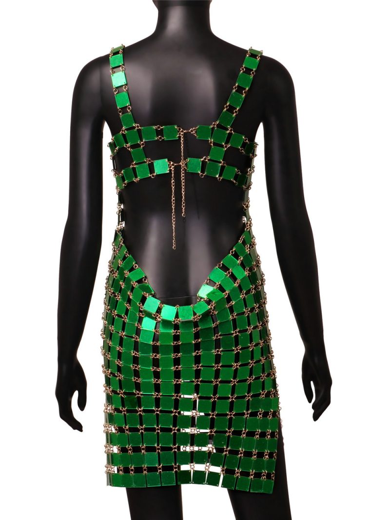 Sexy Patchwork Sequin Dress - Image 3