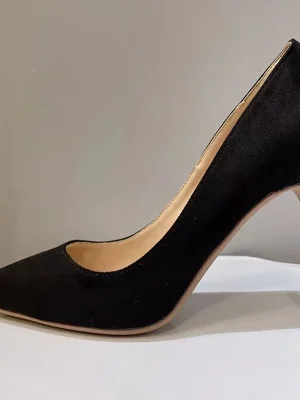 Black Suede Stilettos Elegant Heels