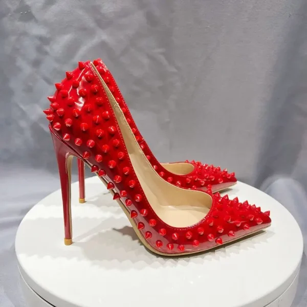 Red Spike Stilettos Bold & Chic - Image 5