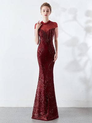 Spring Fishtail Evening Dress