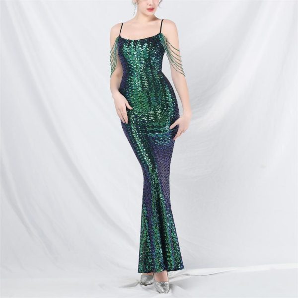 Designer Sequin Evening Dress