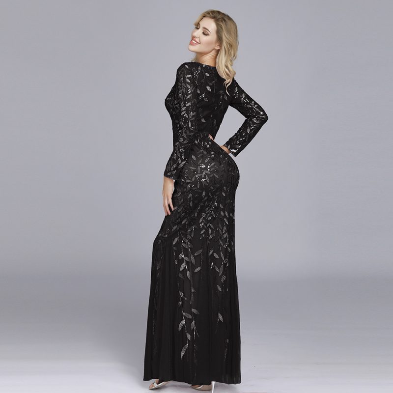 Elegant Multicolor Fishtail Dress - Image 3