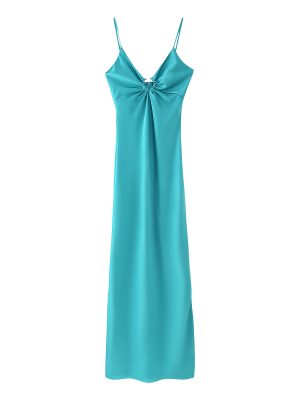 Satin Sling Cutout Dress