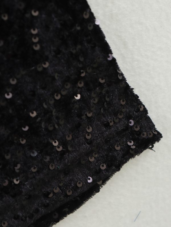 Elegant Black Sequin Sheath Dress - Image 4