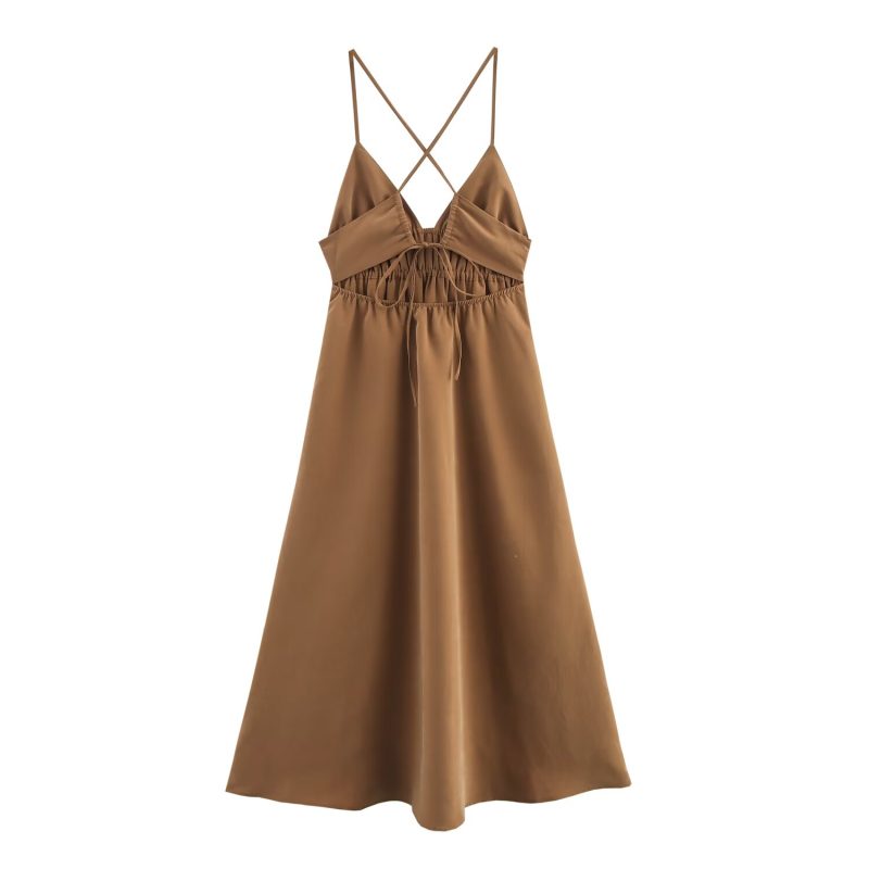 Vertical Stripe Maxi Dress - Image 4