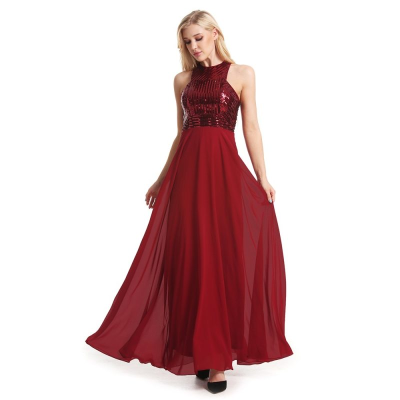 Slim Bridesmaid Evening Dress - Image 4