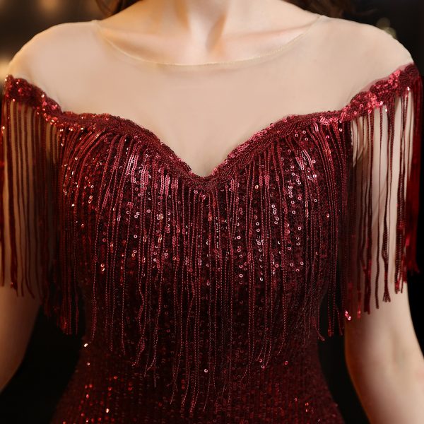 Crystal Sequin Fishtail Dress - Image 3