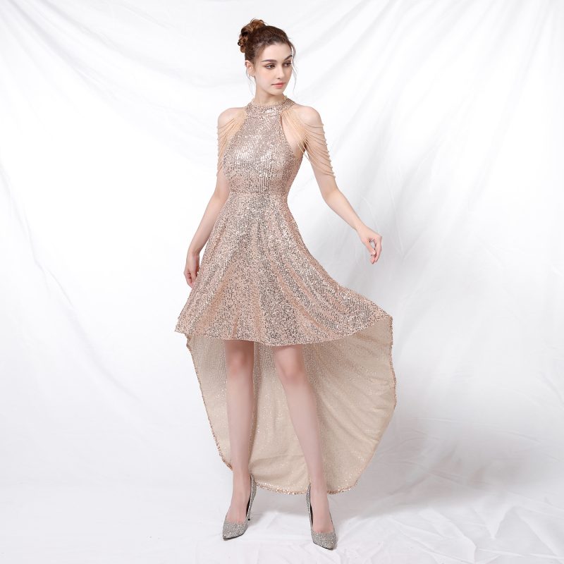 Corset Sequin Sheath Dress - Image 3