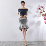 Strapless Sheer Gradient Sequin Dress - Image 4