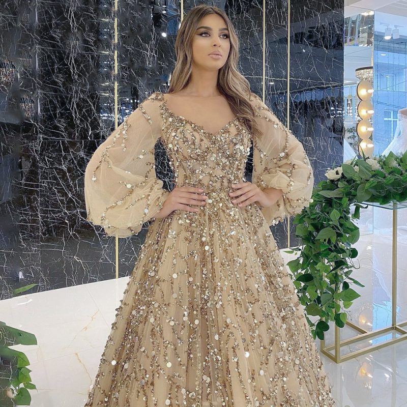 Luxury Beaded Queen Dress