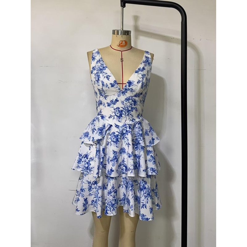 Sexy Backless Suspender Dress - Image 4