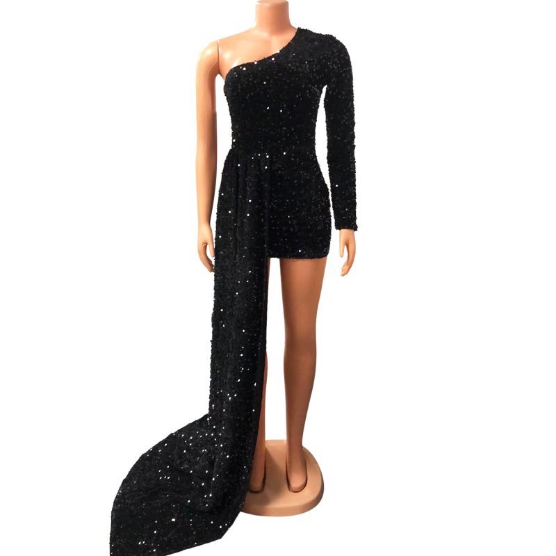 Sexy Off-Shoulder Sequin Gown - Image 4