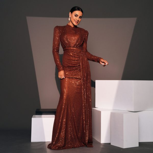 Sexy Slim Fit Sequined Gown