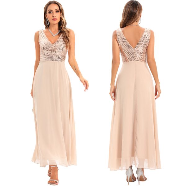 Sexy Backless Chiffon Dress - Image 3