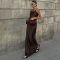Off-Shoulder Satin Dress