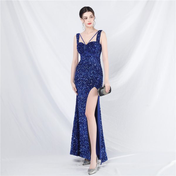 Star-Style Sequin Gown - Image 3