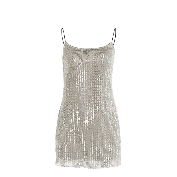 Sexy Sequin Suspender Dress - Image 4