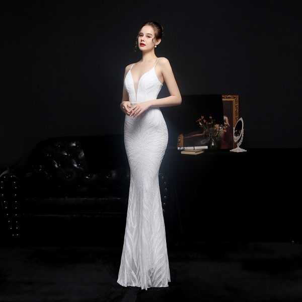 Sequined Fishtail Evening Gown - Image 2