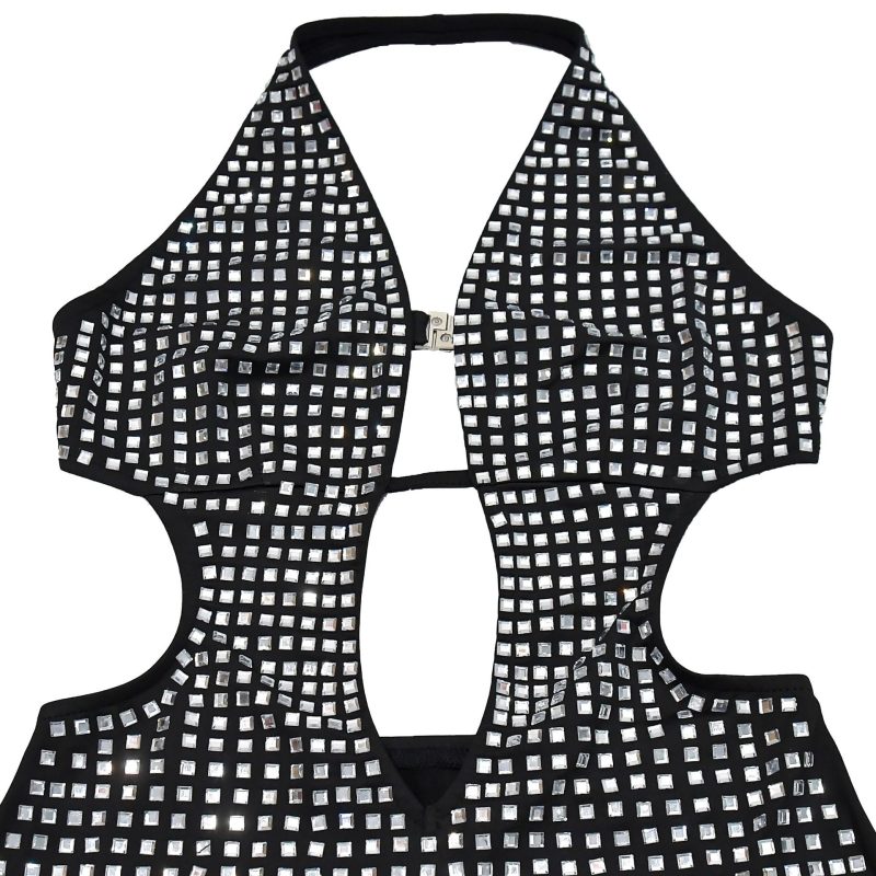 Women’s Rhinestone Sleeveless Evening Dress - Image 4