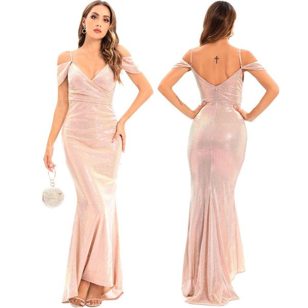 Backless Spaghetti Strap Dress - Image 4