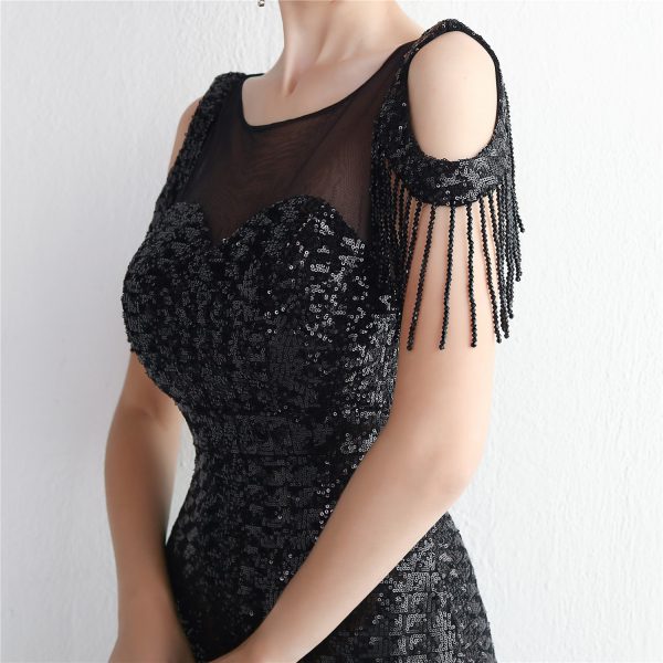 Elegant Beaded Fishtail Gown - Image 4