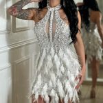 Sleeveless Sequin Sheath Dress