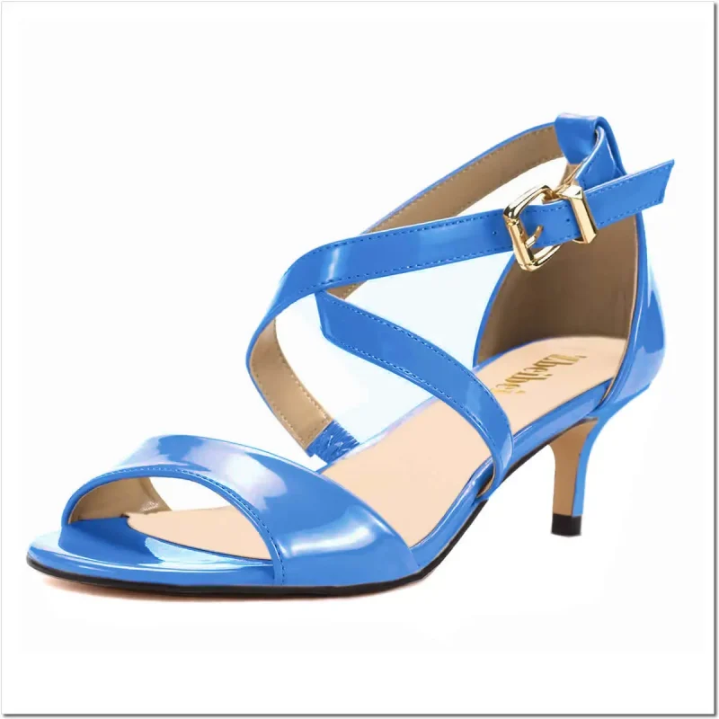 Elegant Open Toe Sandals Thin High Heels - Image 3
