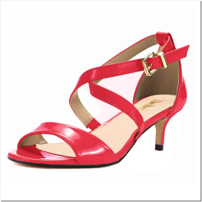 Elegant Open Toe Sandals Thin High Heels - Image 5