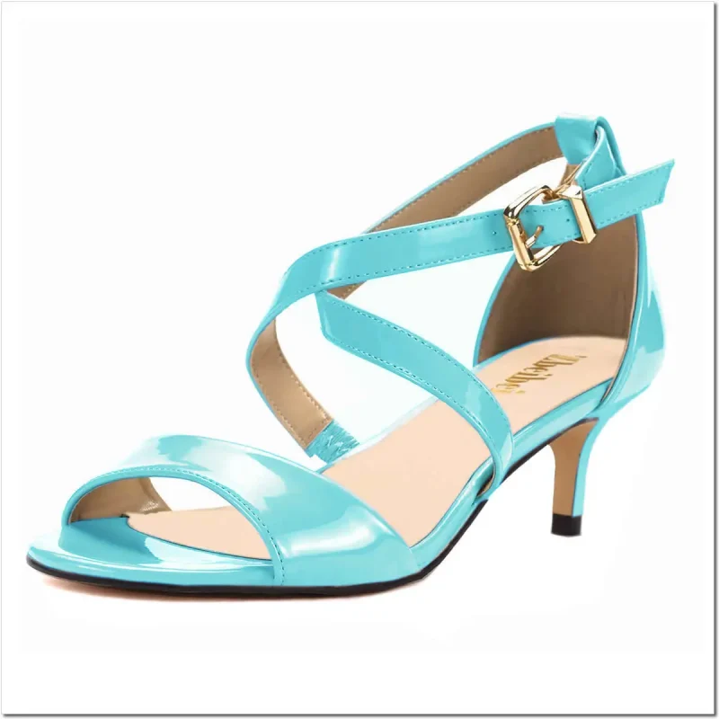 Elegant Open Toe Sandals Thin High Heels - Image 6