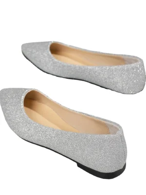 Pointed Toe Flat Ballerina Shoes