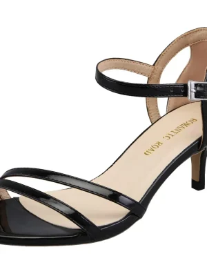 Low Heel Ankle Strap Sandals