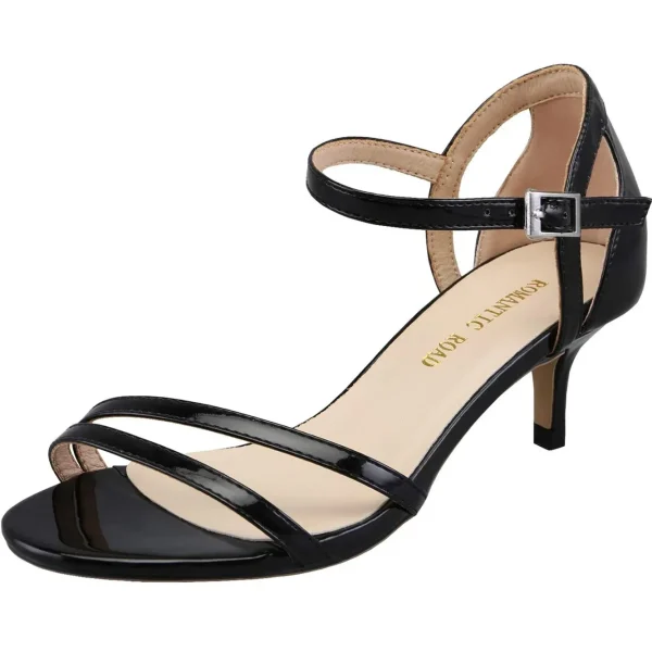 Low Heel Ankle Strap Sandals