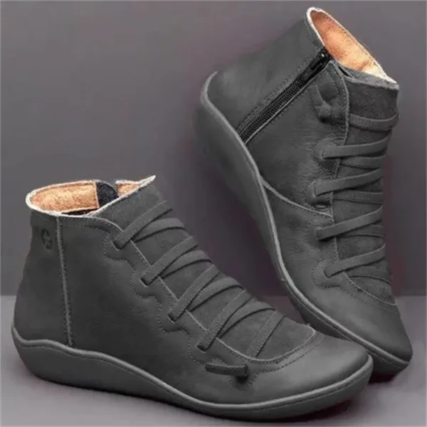 Plus Size Retro Short Boots - Image 4